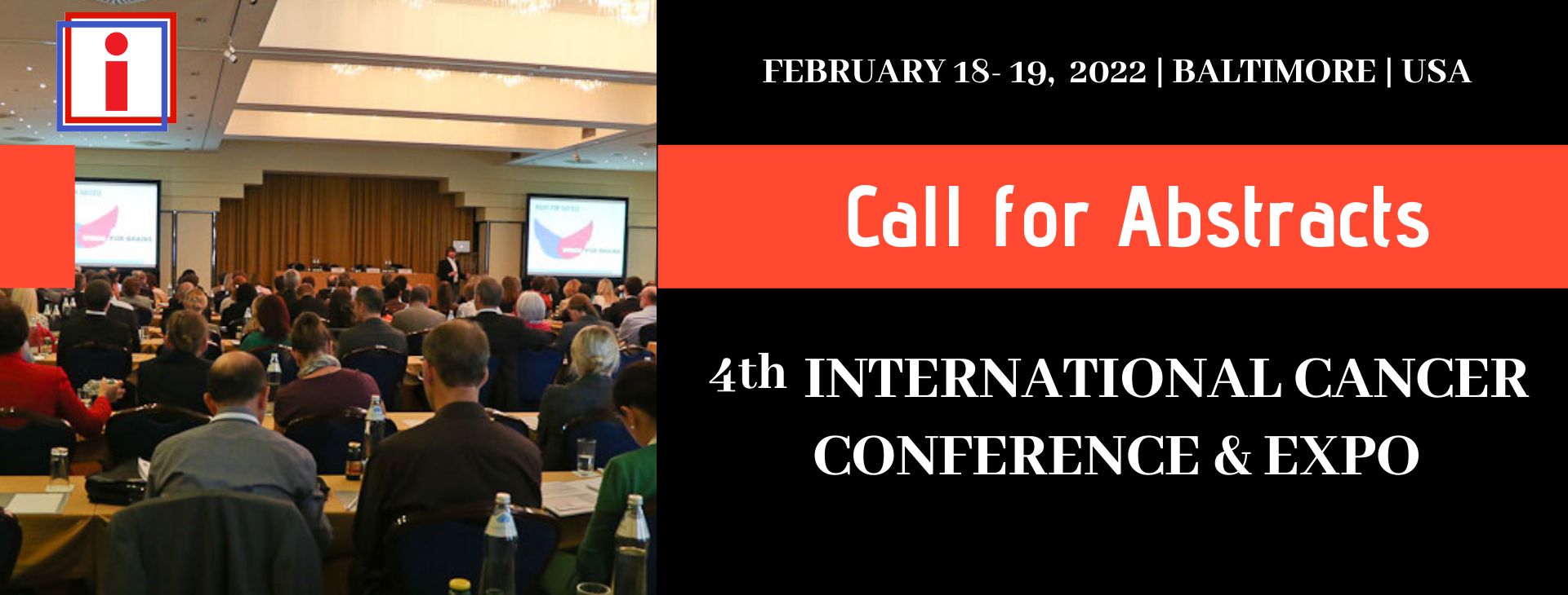Cancer Conference call for abstracts  banner- iCancer 2022